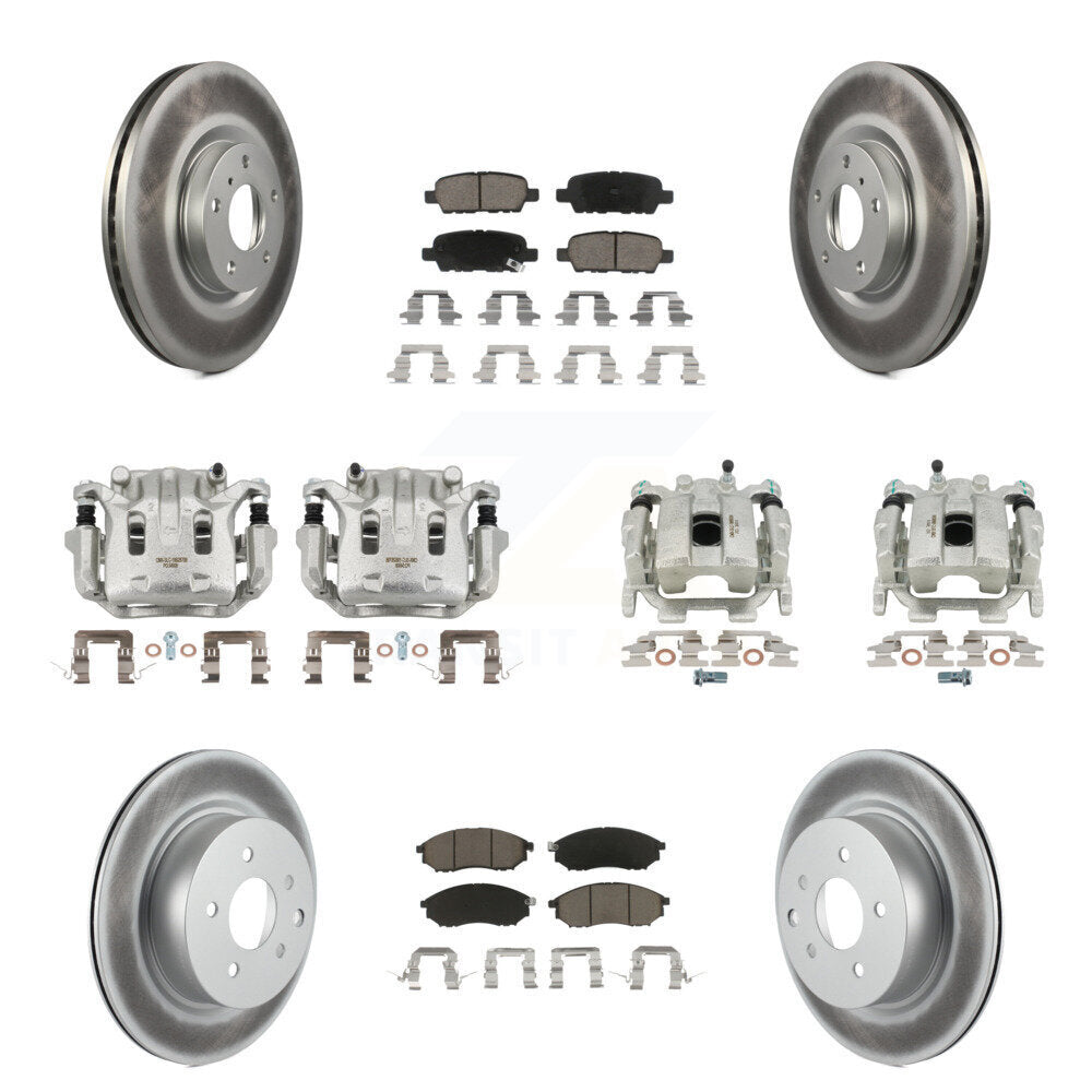 Transit Auto KCG-101009C Disc Brake Kit for 2010-2015 INFINITI Q40, INFINITI QX50, INFINITI EX37 & more - Front and Rear product image