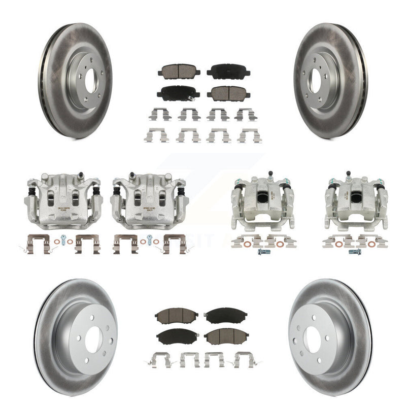 Transit Auto KCG-101009C Disc Brake Kit for 2010-2015 INFINITI Q40, INFINITI QX50, INFINITI EX37 & more - Front and Rear product image
