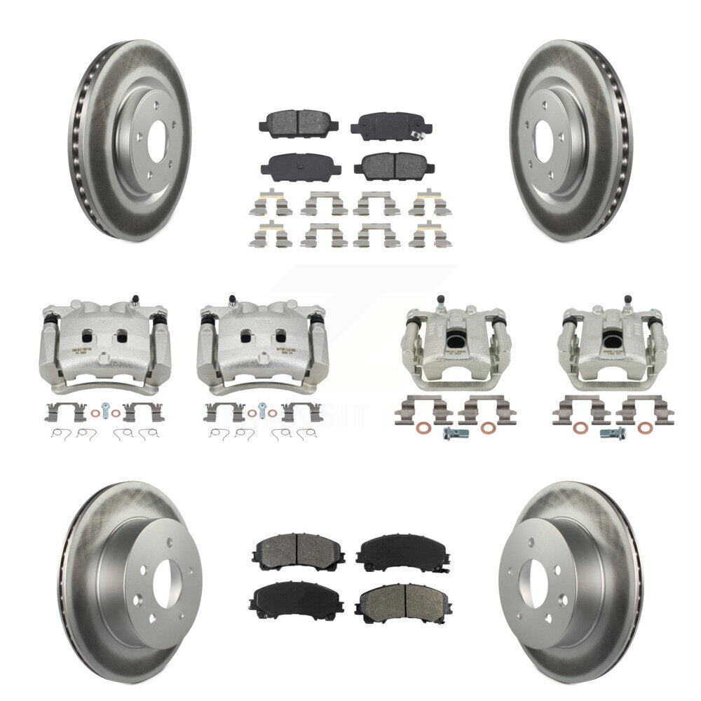 Transit Auto KCG-101010S Disc Brake Kit for 2014-2019 Nissan Rogue - Front and Rear product image