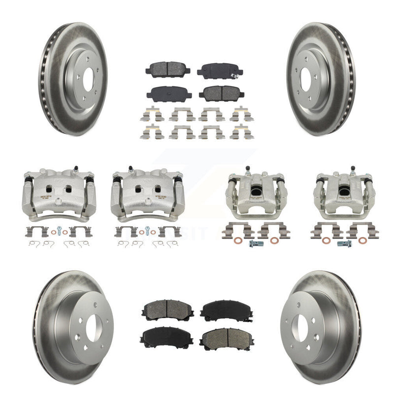 Transit Auto KCG-101010S Disc Brake Kit for 2014-2019 Nissan Rogue - Front and Rear product image