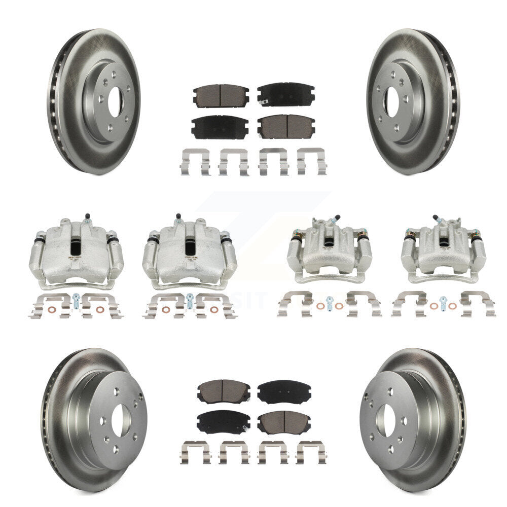 Transit Auto KCG-101013C Disc Brake Kit for 2010-2017 Chevrolet Equinox, GMC Terrain - Front and Rear product image