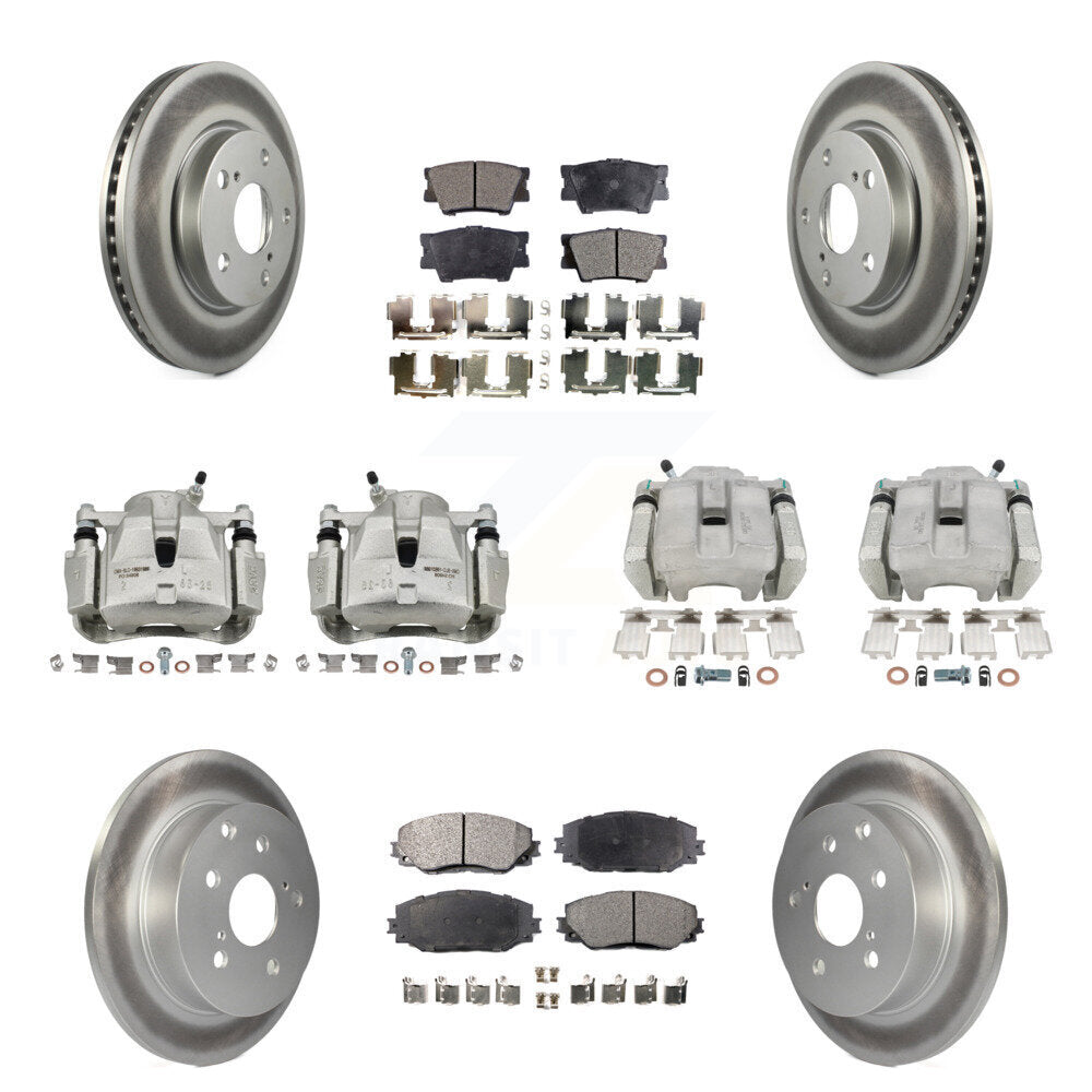 Transit Auto KCG-101016P Disc Brake Kit for 2012-2018 Toyota RAV4 - Front and Rear product image