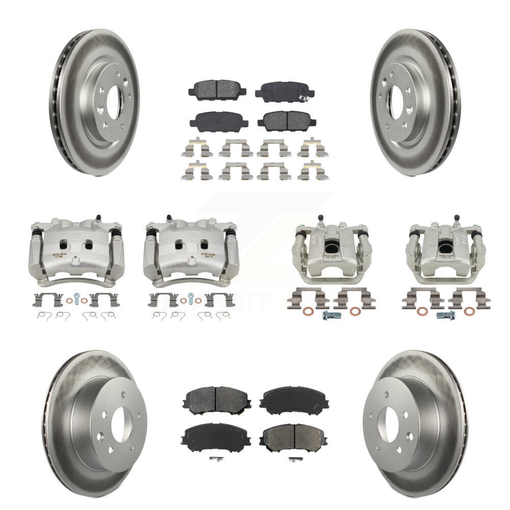 Transit Auto KCG-101016S Disc Brake Kit for 2017 Nissan Rogue - Front and Rear product image