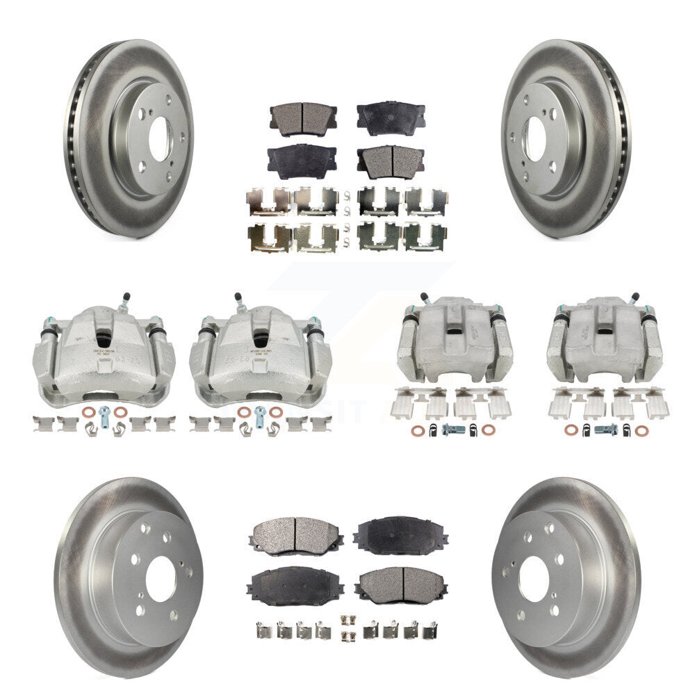 Transit Auto KCG-101018P Disc Brake Kit for 2013-2018 Toyota RAV4 - Front and Rear product image