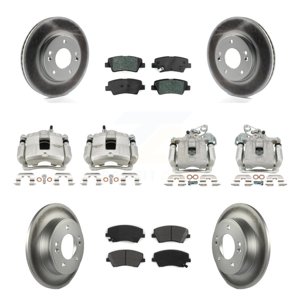 Transit Auto KCG-101018S Disc Brake Kit for 2017-2020 Hyundai Elantra - Front and Rear product image