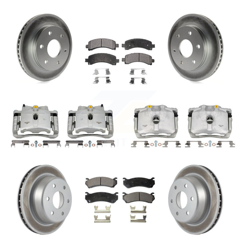 Transit Auto KCG-101022P Disc Brake Kit for 2002-2008 Cadillac Escalade, Chevrolet Avalanche 1500, Chevrolet Express 1500 & more - Front and Rear product image