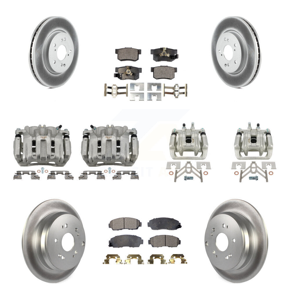 Transit Auto KCG-101024P Disc Brake Kit for 2007-2012 Acura RDX, Honda CR-V - Front and Rear product image