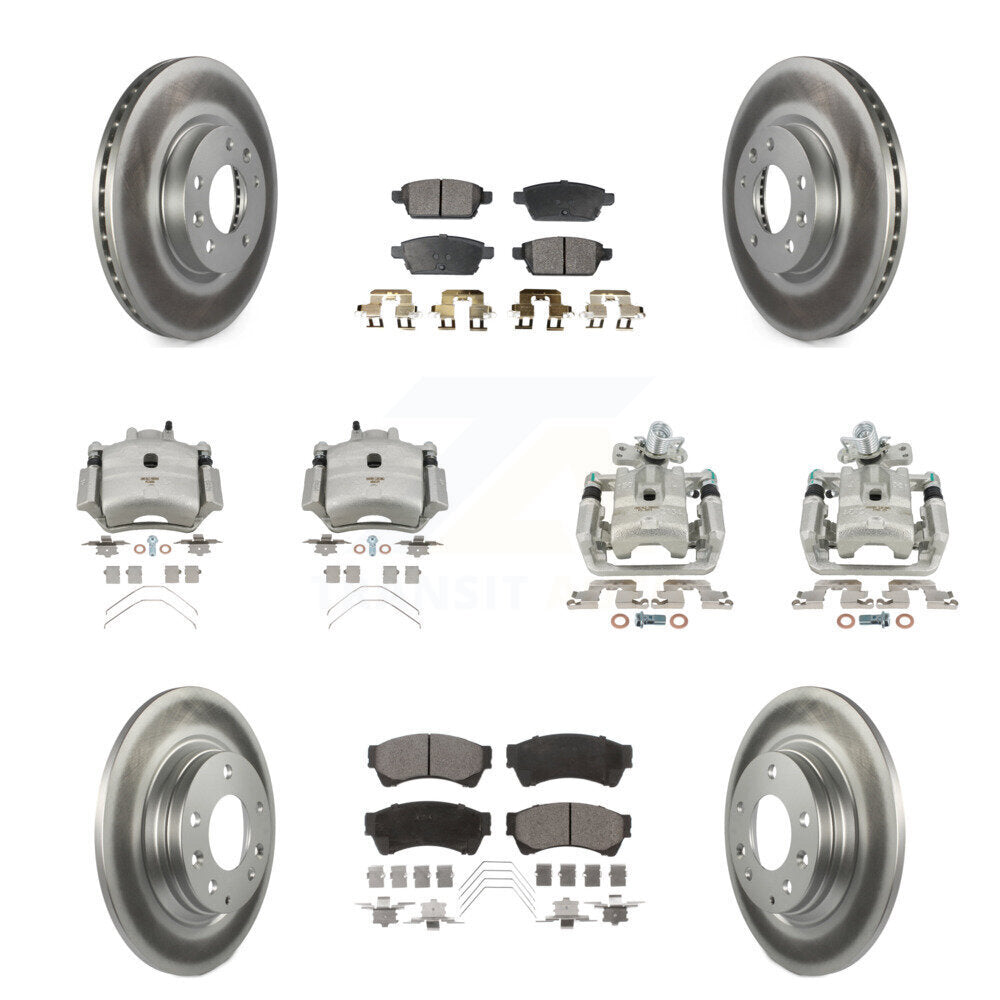 Transit Auto KCG-101028T Disc Brake Kit for 2006-2013 Mazda 6, Lincoln MKZ, Ford Fusion & more - Front and Rear product image