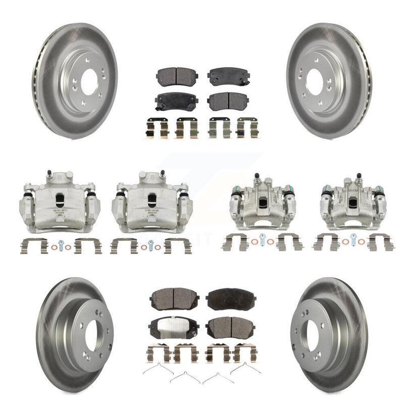 Transit Auto KCG-101031T Disc Brake Kit for 2015 Hyundai Sonata - Front and Rear product image