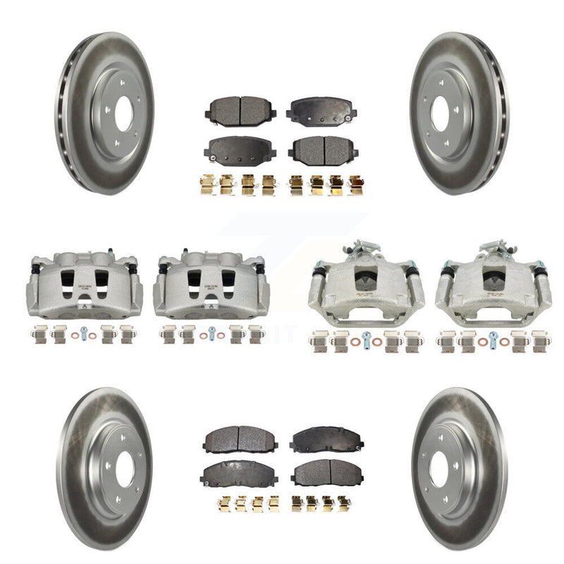 Transit Auto KCG-101034T Disc Brake Kit for 2019-2020 Dodge Grand Caravan - Front and Rear product image
