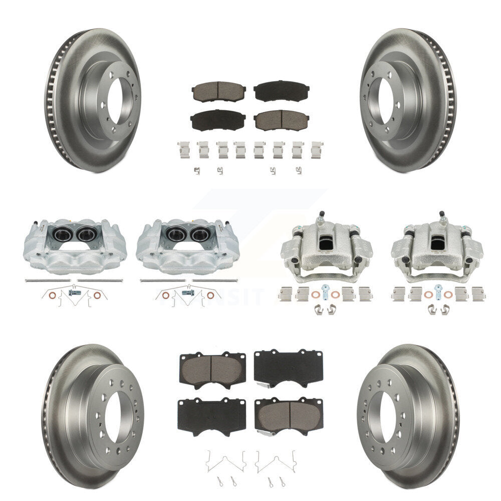 Transit Auto KCG-101036C Disc Brake Kit for 2010-2015 Lexus GX460, Toyota 4Runner - Front and Rear product image