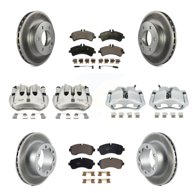 Transit Auto KCG-101049T Disc Brake Kit for 2007-2018 Freightliner Sprinter 3500, Mercedes-Benz Sprinter 3500XD, Mercedes-Benz Sprinter 3500 & more - Front and Rear product image