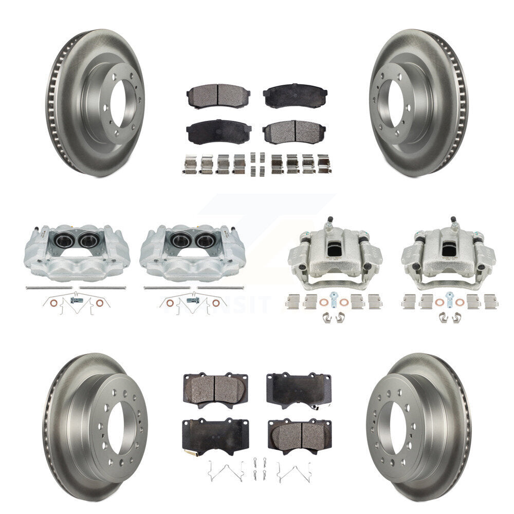 Transit Auto KCG-101050P Disc Brake Kit for 2010-2015 Lexus GX460, Toyota 4Runner - Front and Rear product image