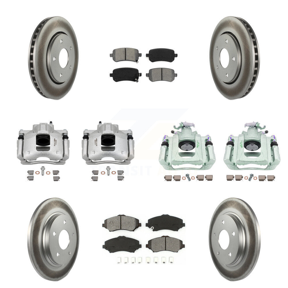 Transit Auto KCG-101054S Disc Brake Kit for 2008-2012 Ram C/V, Volkswagen Routan, Chrysler Town & Country & more - Front and Rear product image