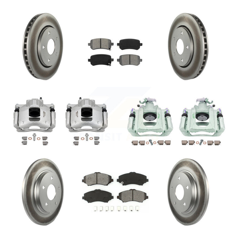 Transit Auto KCG-101054S Disc Brake Kit for 2008-2012 Ram C/V, Volkswagen Routan, Chrysler Town & Country & more - Front and Rear product image