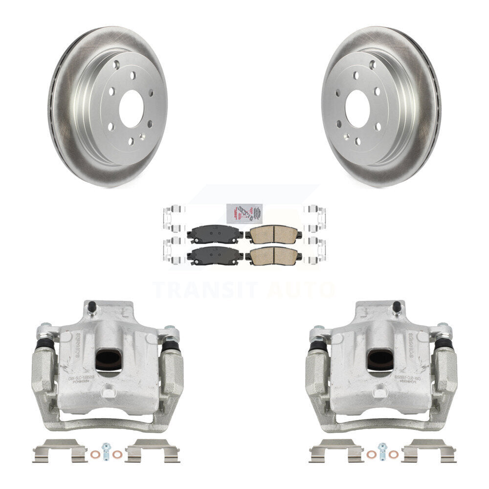 Transit Auto KCG-101056N Disc Brake Kit for 2007-2017 GMC Acadia Limited, Chevrolet Traverse, Buick Enclave & more - Rear product image