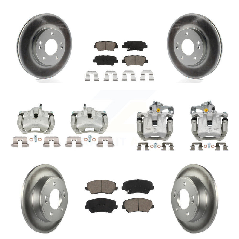 Transit Auto KCG-101057C Disc Brake Kit for 2016-2017 Kia Forte Koup, Hyundai Elantra GT - Front and Rear product image