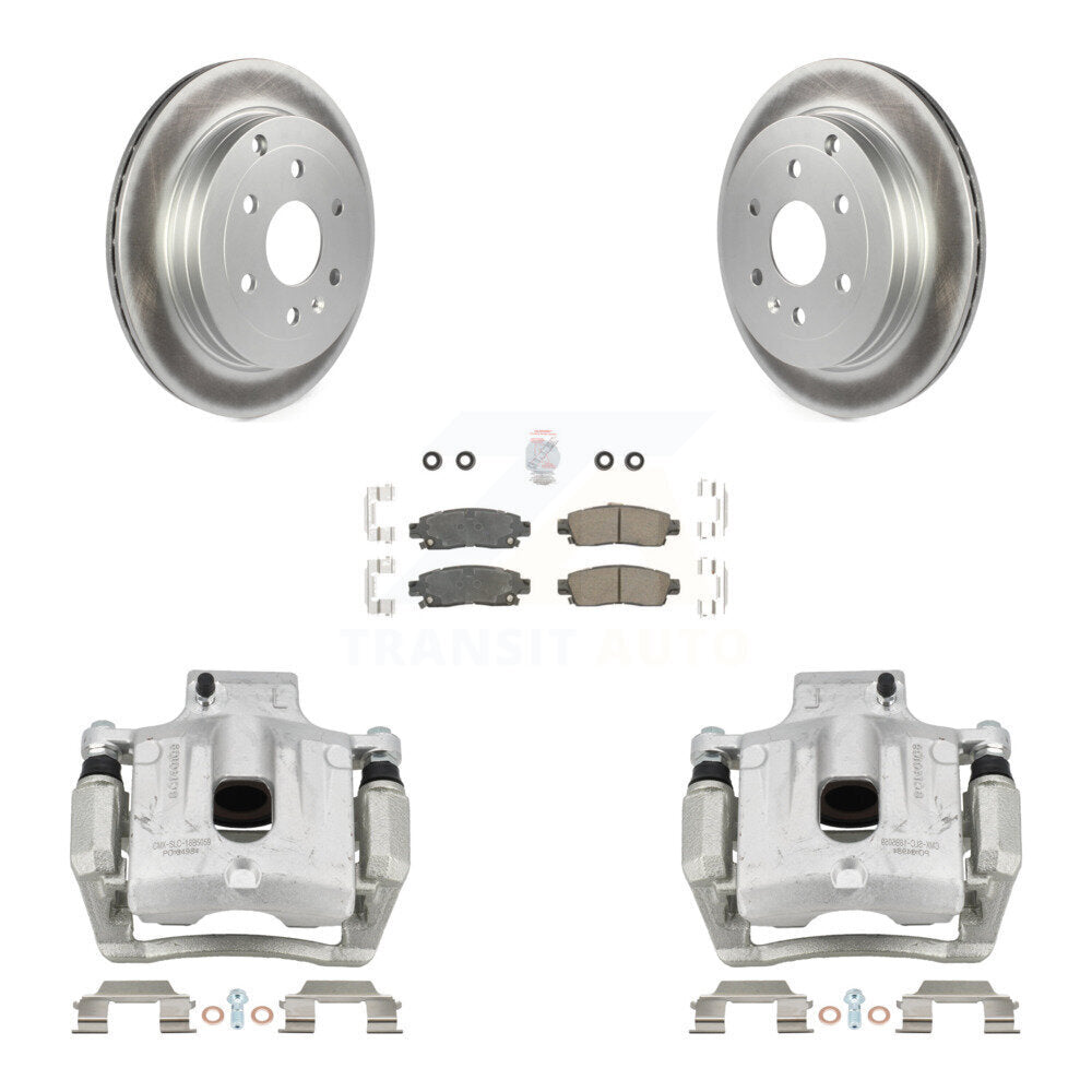 Transit Auto KCG-101057N Disc Brake Kit for 2007-2017 GMC Acadia Limited, Chevrolet Traverse, Buick Enclave & more - Rear product image