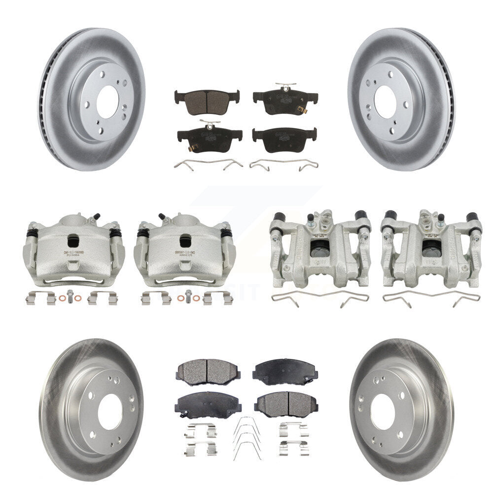 Transit Auto KCG-101058T Disc Brake Kit for 2016-2021 Honda Civic - Front and Rear product image