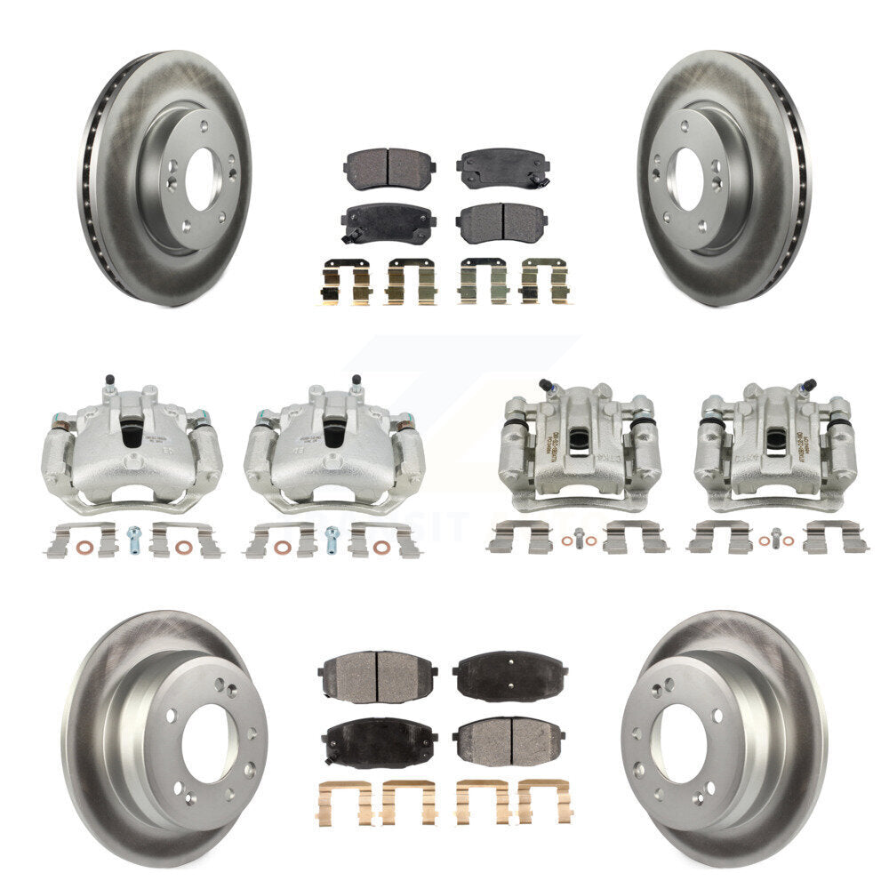 Transit Auto KCG-101060P Disc Brake Kit for 2009-2012 Hyundai Elantra - Front and Rear product image