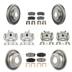 Transit Auto KCG-101060P Disc Brake Kit for 2009-2012 Hyundai Elantra - Front and Rear product image