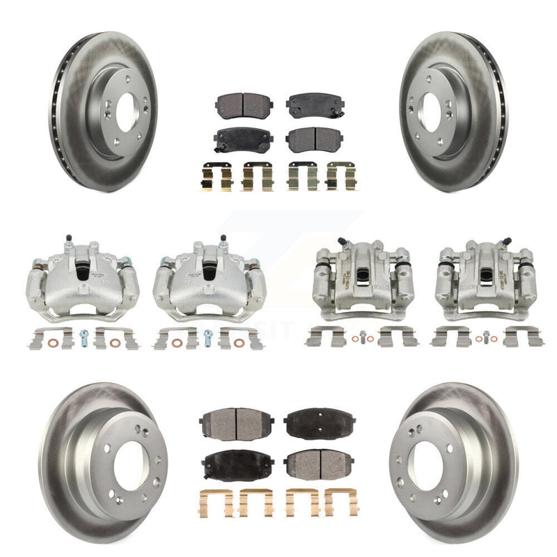 Transit Auto KCG-101060P Disc Brake Kit for 2009-2012 Hyundai Elantra - Front and Rear product image