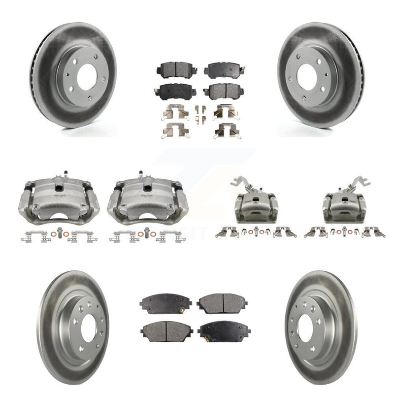 Transit Auto KCG-101064P Disc Brake Kit for 2016-2018 Mazda CX-3 - Front and Rear product image