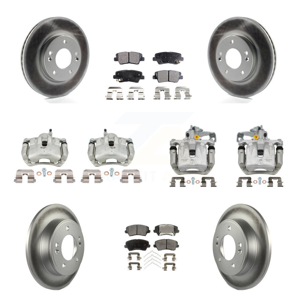 Transit Auto KCG-101067T Disc Brake Kit for 2016-2017 Kia Forte Koup, Hyundai Elantra GT - Front and Rear product image