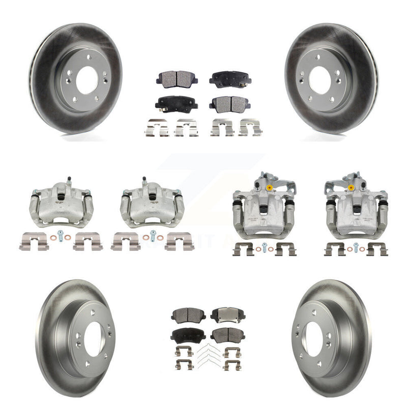 Transit Auto KCG-101067T Disc Brake Kit for 2016-2017 Kia Forte Koup, Hyundai Elantra GT - Front and Rear product image