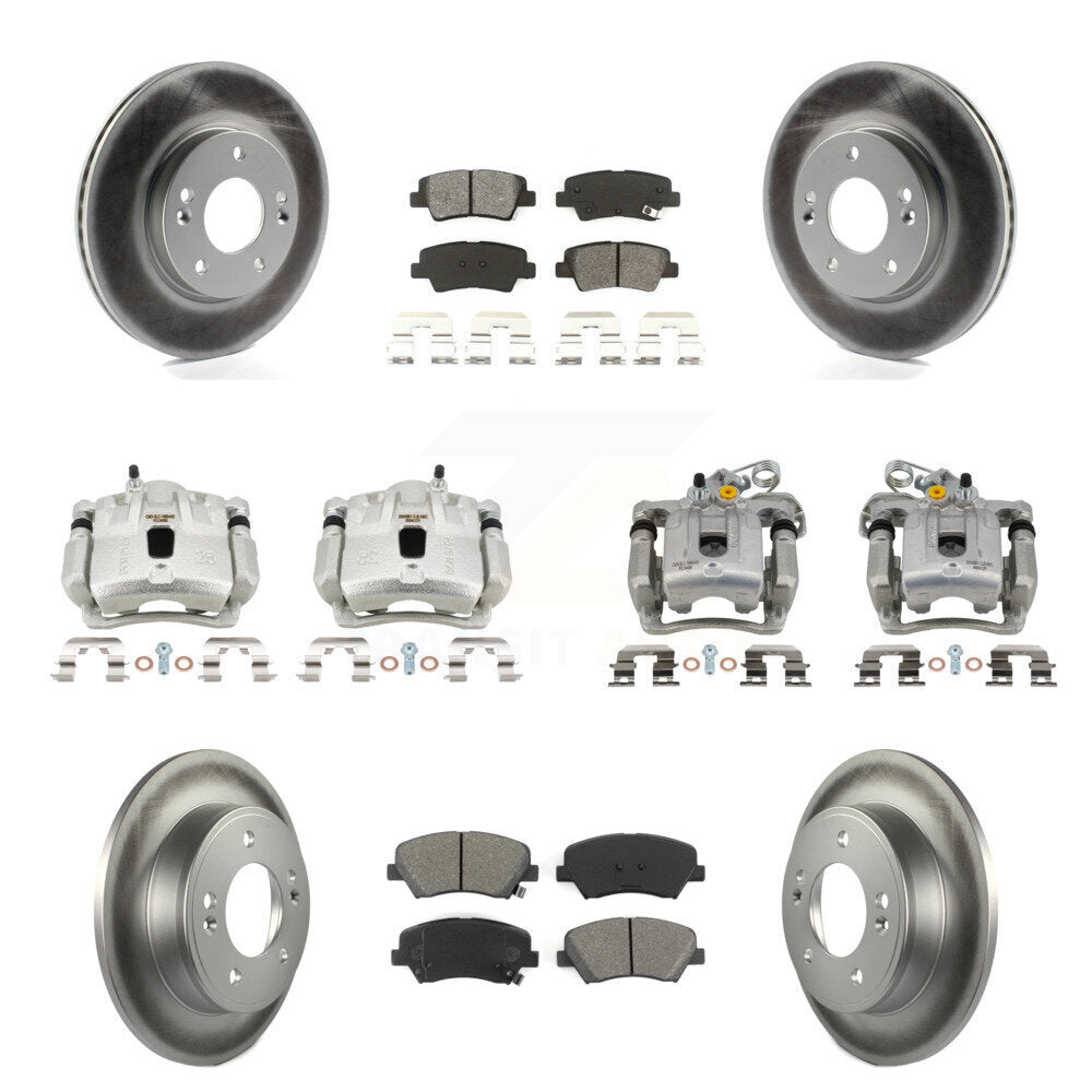 Transit Auto KCG-101069S Disc Brake Kit for 2011-2012 Hyundai Elantra - Front and Rear product image