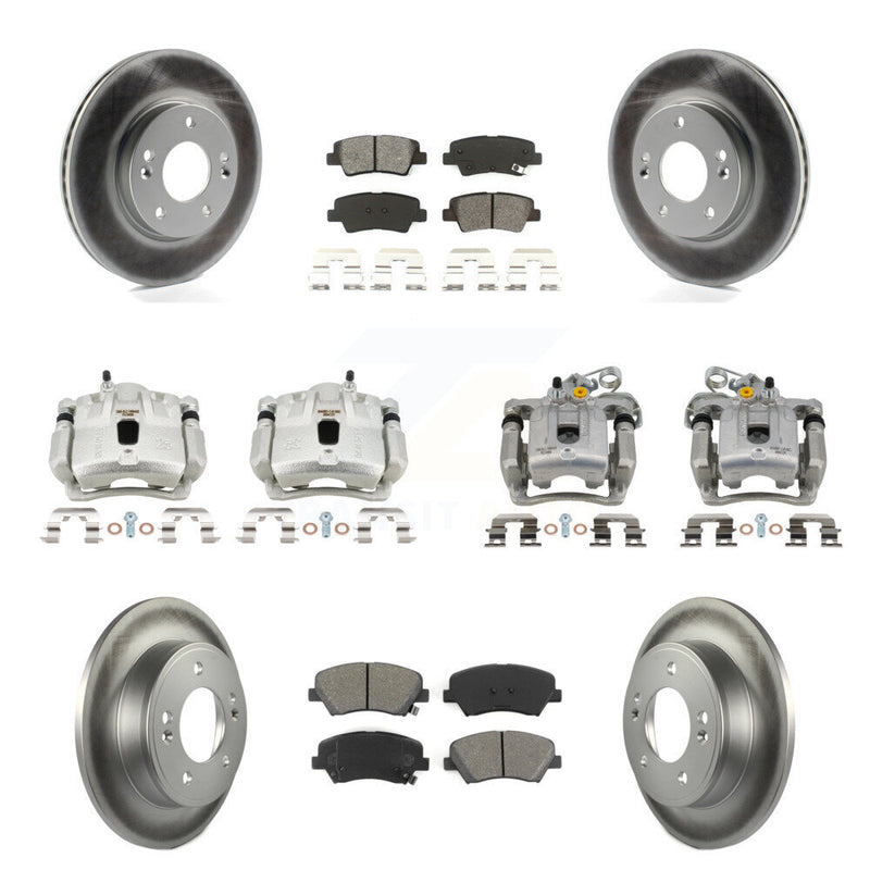 Transit Auto KCG-101069S Disc Brake Kit for 2011-2012 Hyundai Elantra - Front and Rear product image