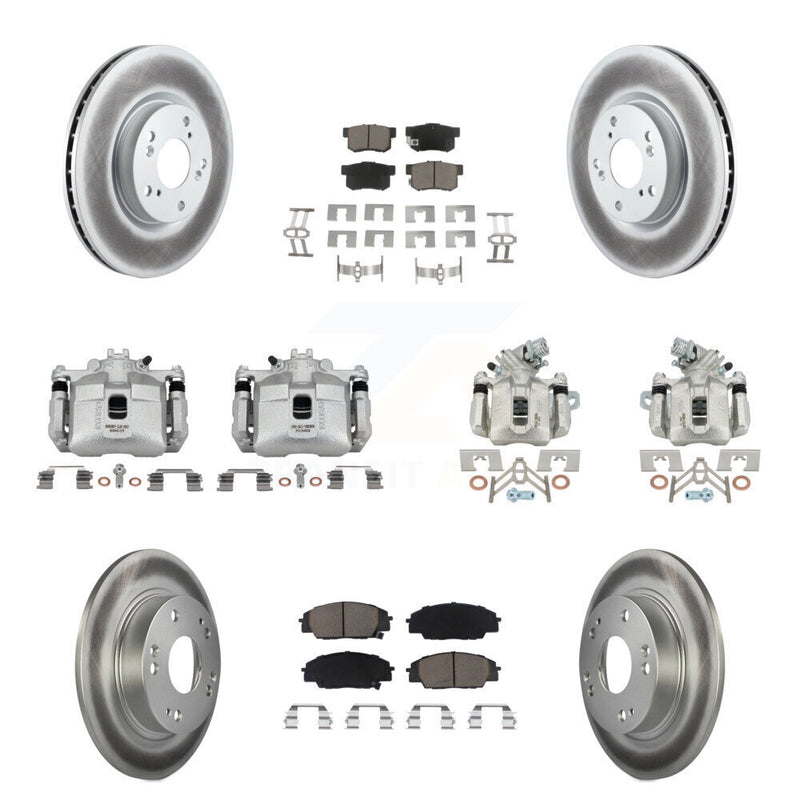 Transit Auto KCG-101071C Disc Brake Kit for 2006-2008 Honda Civic - Front and Rear product image