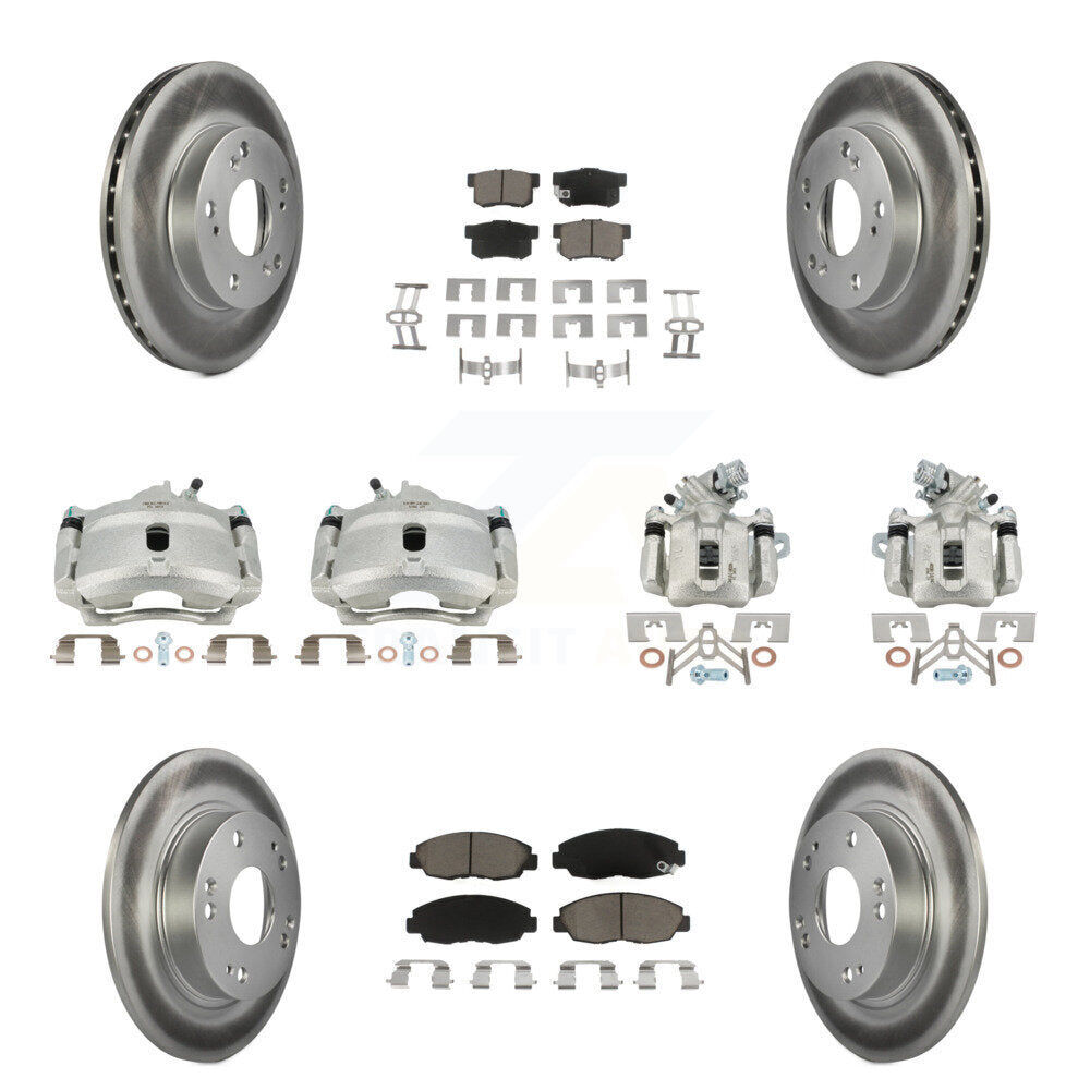 Transit Auto KCG-101072C Disc Brake Kit for 2006-2011 Honda Civic - Front and Rear product image