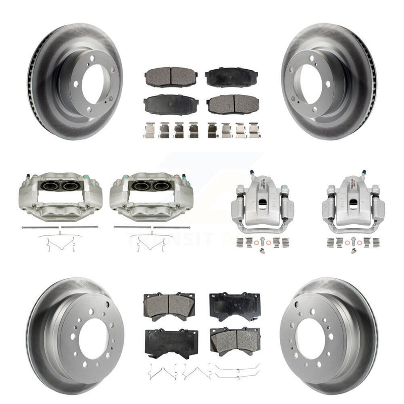 Transit Auto KCG-101072P Disc Brake Kit for 2007-2016 Toyota Sequoia, Toyota Tundra - Front and Rear product image