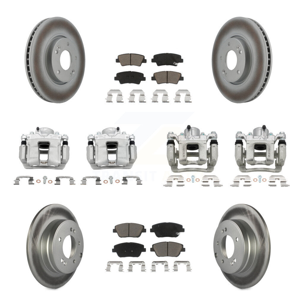 Transit Auto KCG-101077C Disc Brake Kit for 2011-2015 Hyundai Sonata, Kia Optima - Front and Rear product image