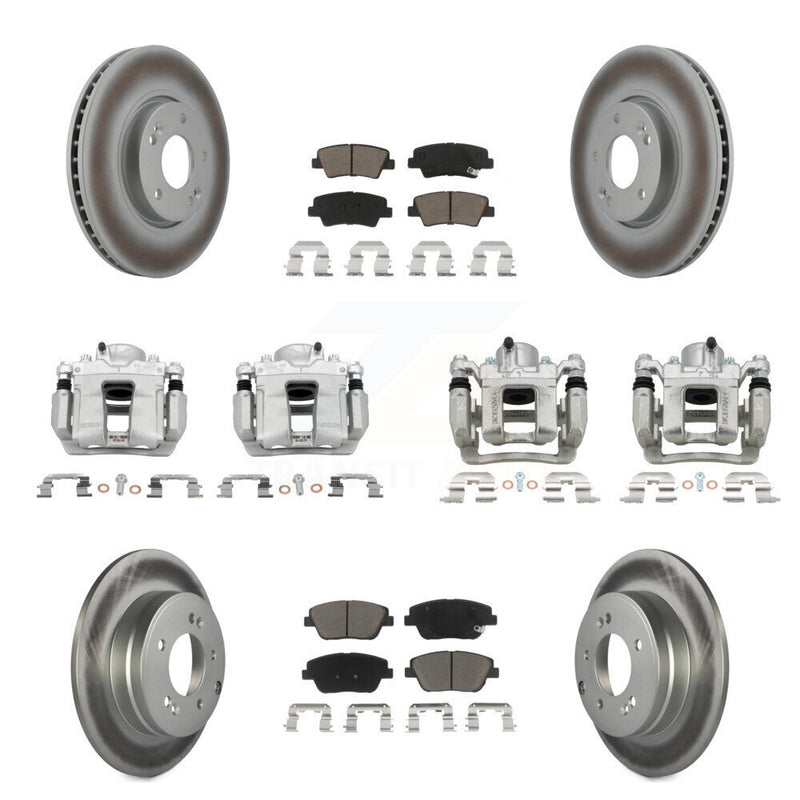 Transit Auto KCG-101077C Disc Brake Kit for 2011-2015 Hyundai Sonata, Kia Optima - Front and Rear product image