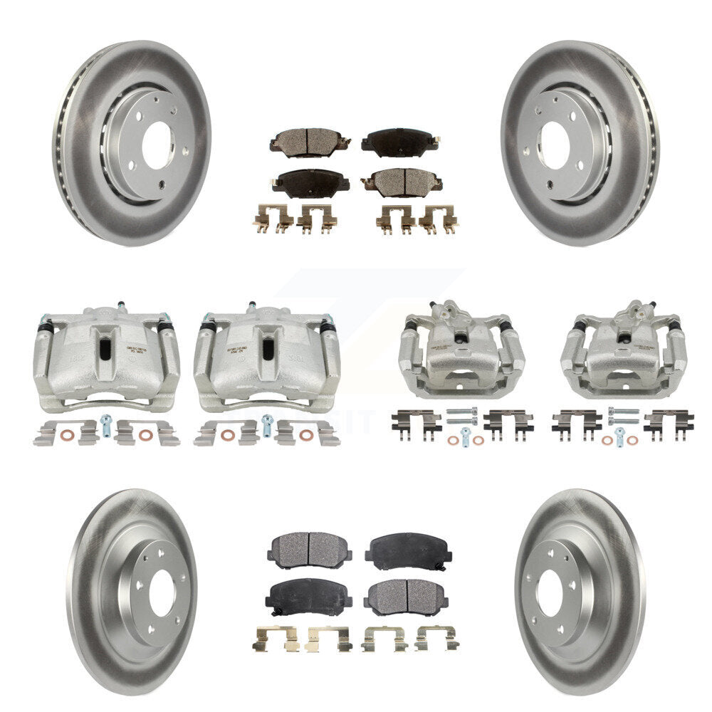 Transit Auto KCG-101078P Disc Brake Kit for 2016-2022 Mazda CX-5 - Front and Rear product image