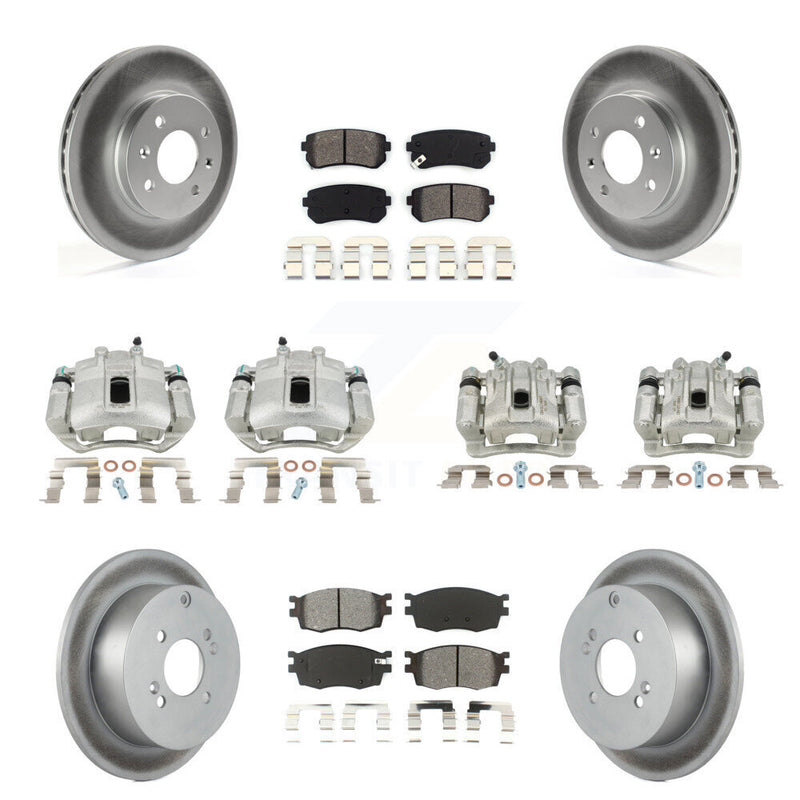 Transit Auto KCG-101079S Disc Brake Kit for 2006-2007 Hyundai Accent, Kia Rio, Kia Rio5 - Front and Rear product image