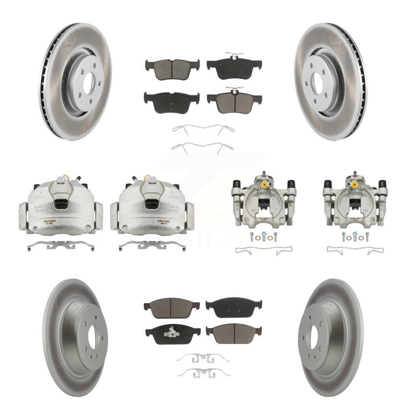 Transit Auto KCG-101080C Disc Brake Kit for 2017-2019 Lincoln MKC - Front and Rear product image