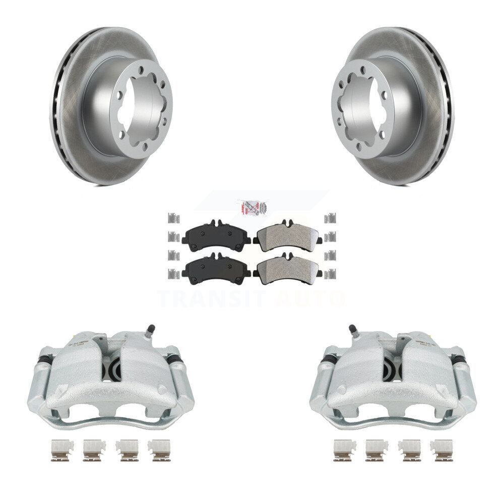 Transit Auto KCG-101080N Disc Brake Kit for 2007-2018 Freightliner Sprinter 3500, Mercedes-Benz Sprinter 3500XD, Mercedes-Benz Sprinter 3500 & more - Rear product image