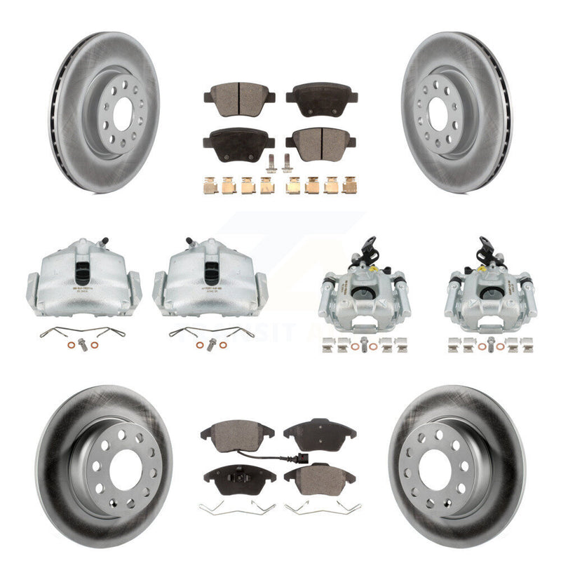 Transit Auto KCG-101080P Disc Brake Kit for 2012-2014 Volkswagen GTI - Front and Rear product image