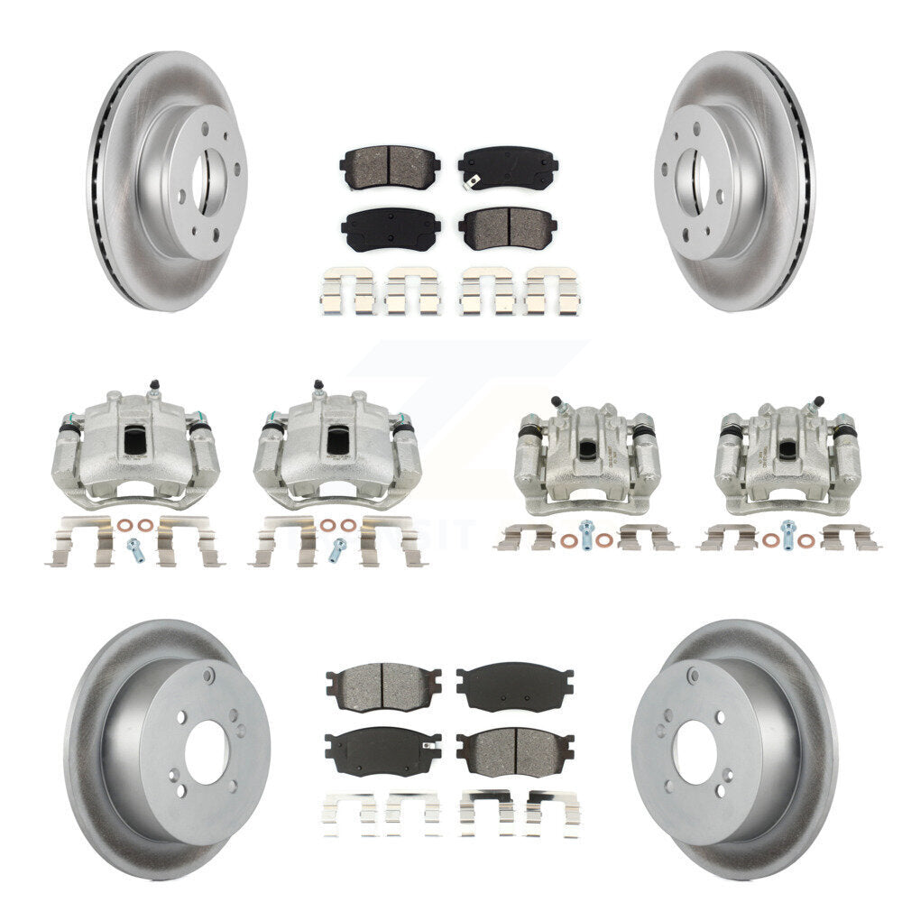 Transit Auto KCG-101080S Disc Brake Kit for 2006 Hyundai Accent - Front and Rear product image