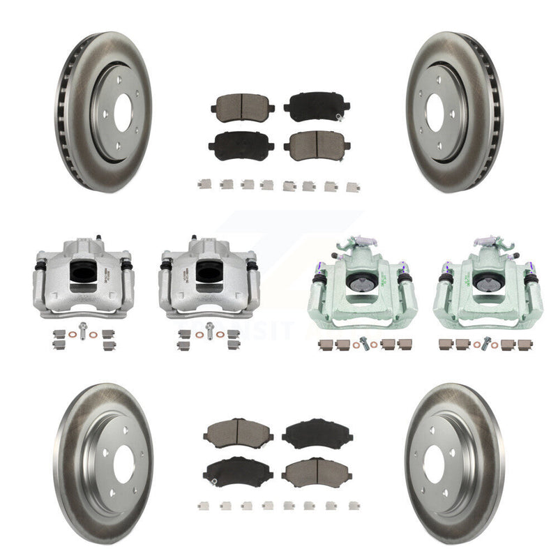Transit Auto KCG-101081C Disc Brake Kit for 2008-2012 Ram C/V, Volkswagen Routan, Chrysler Town & Country & more - Front and Rear product image