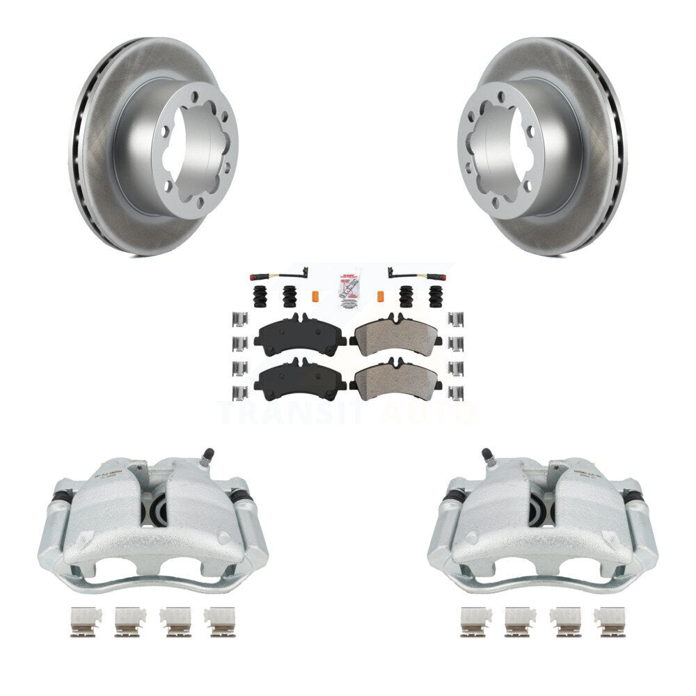 Transit Auto KCG-101082N Disc Brake Kit for 2007-2018 Freightliner Sprinter 3500, Mercedes-Benz Sprinter 3500XD, Mercedes-Benz Sprinter 3500 & more - Rear product image