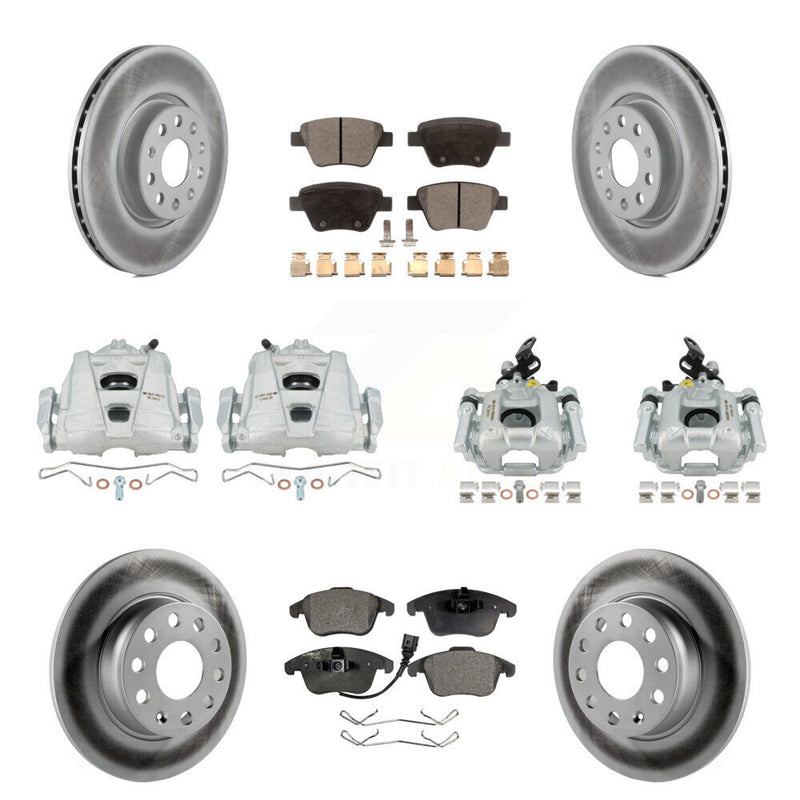 Transit Auto KCG-101082P Disc Brake Kit for 2012-2014 Volkswagen Passat - Front and Rear product image
