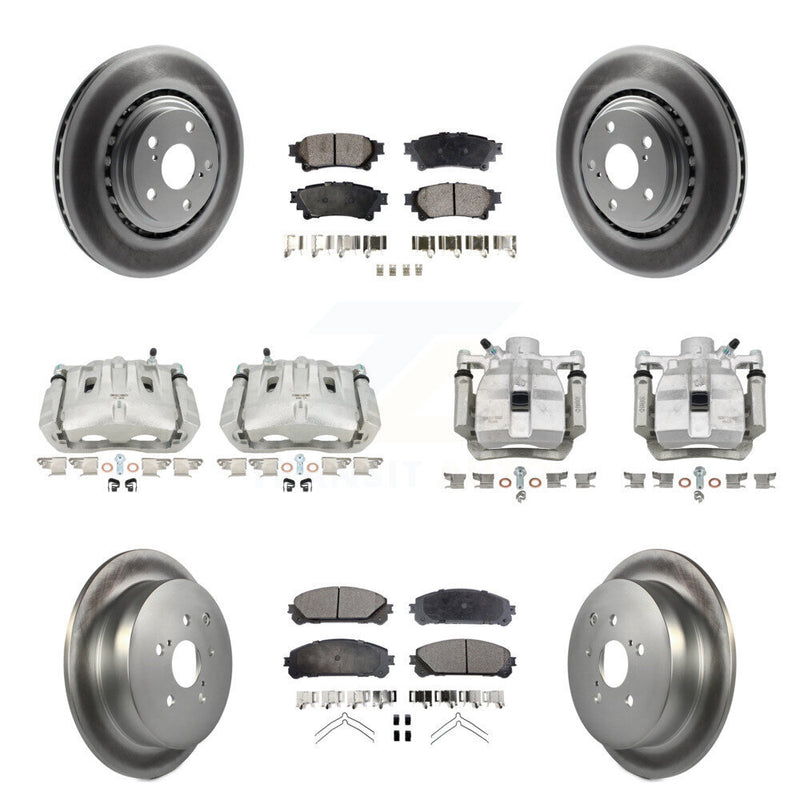 Transit Auto KCG-101085P Disc Brake Kit for 2010-2012 Toyota Sienna, Lexus RX350 - Front and Rear product image