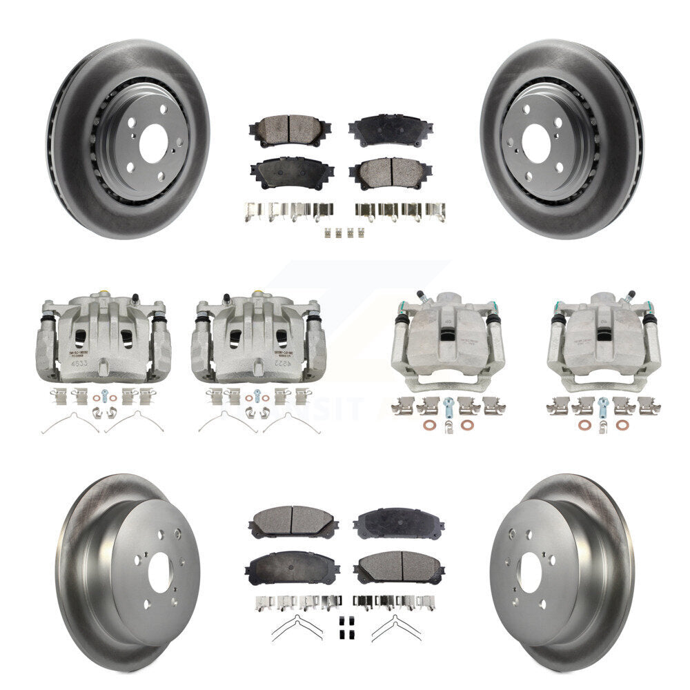 Transit Auto KCG-101087P Disc Brake Kit for 2012-2015 Lexus RX350, Lexus RX450h - Front and Rear product image