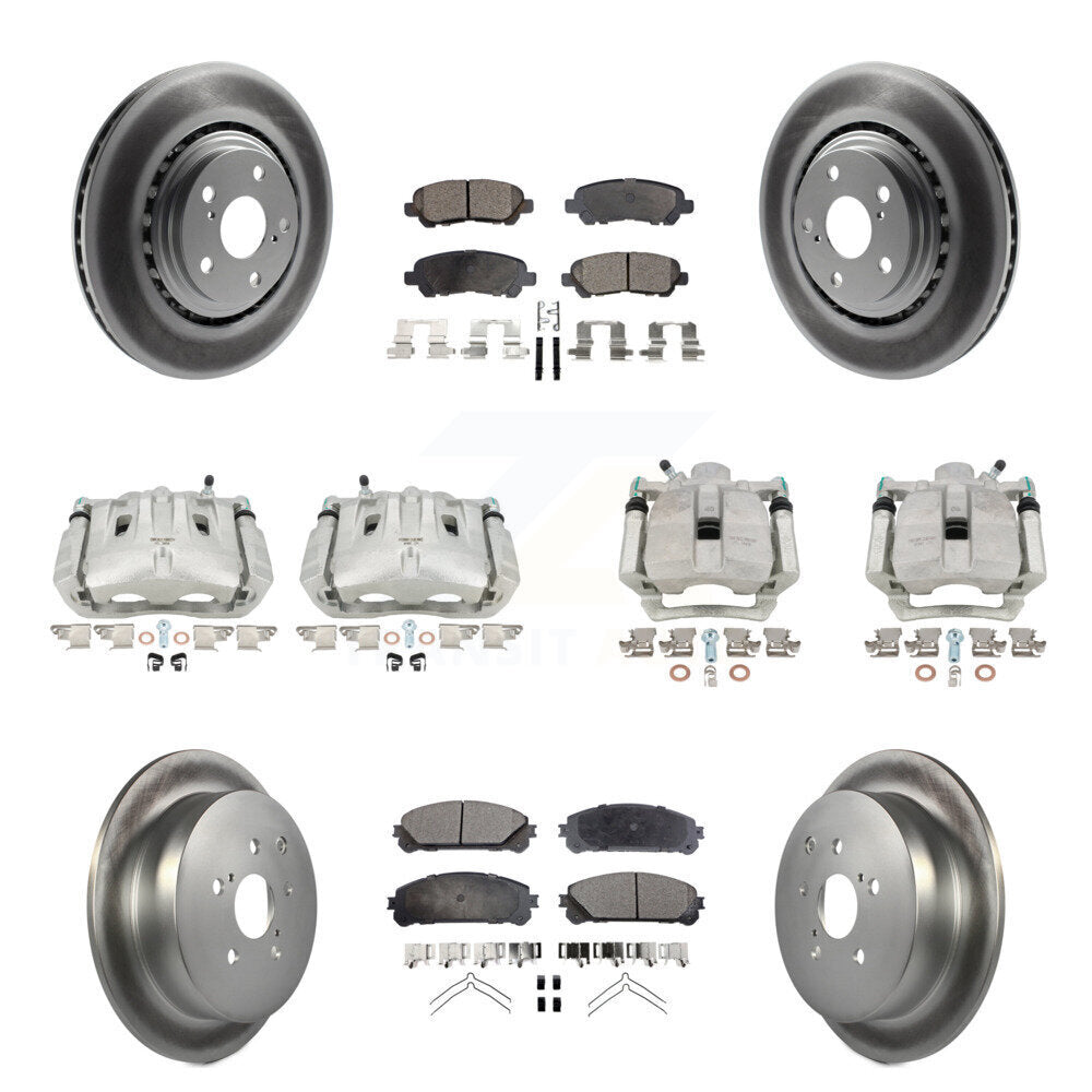 Transit Auto KCG-101089P Disc Brake Kit for 2014 Toyota Highlander - Front and Rear product image