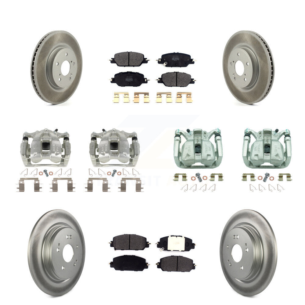 Transit Auto KCG-101090P Disc Brake Kit for 2017-2022 Honda CR-V - Front and Rear product image