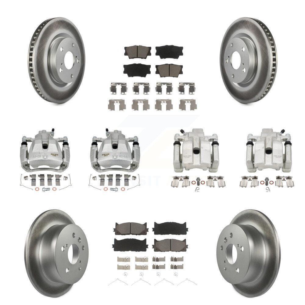 Transit Auto KCG-101097C Disc Brake Kit for 2012-2018 Lexus ES300h, Lexus ES350, Toyota Avalon & more - Front and Rear product image